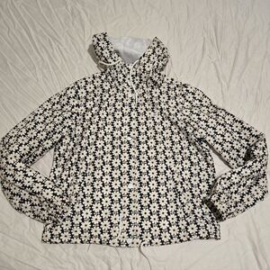 Levi’s Retro Daisy Rain Jacket Windbreaker Hooded Waterproof Size S